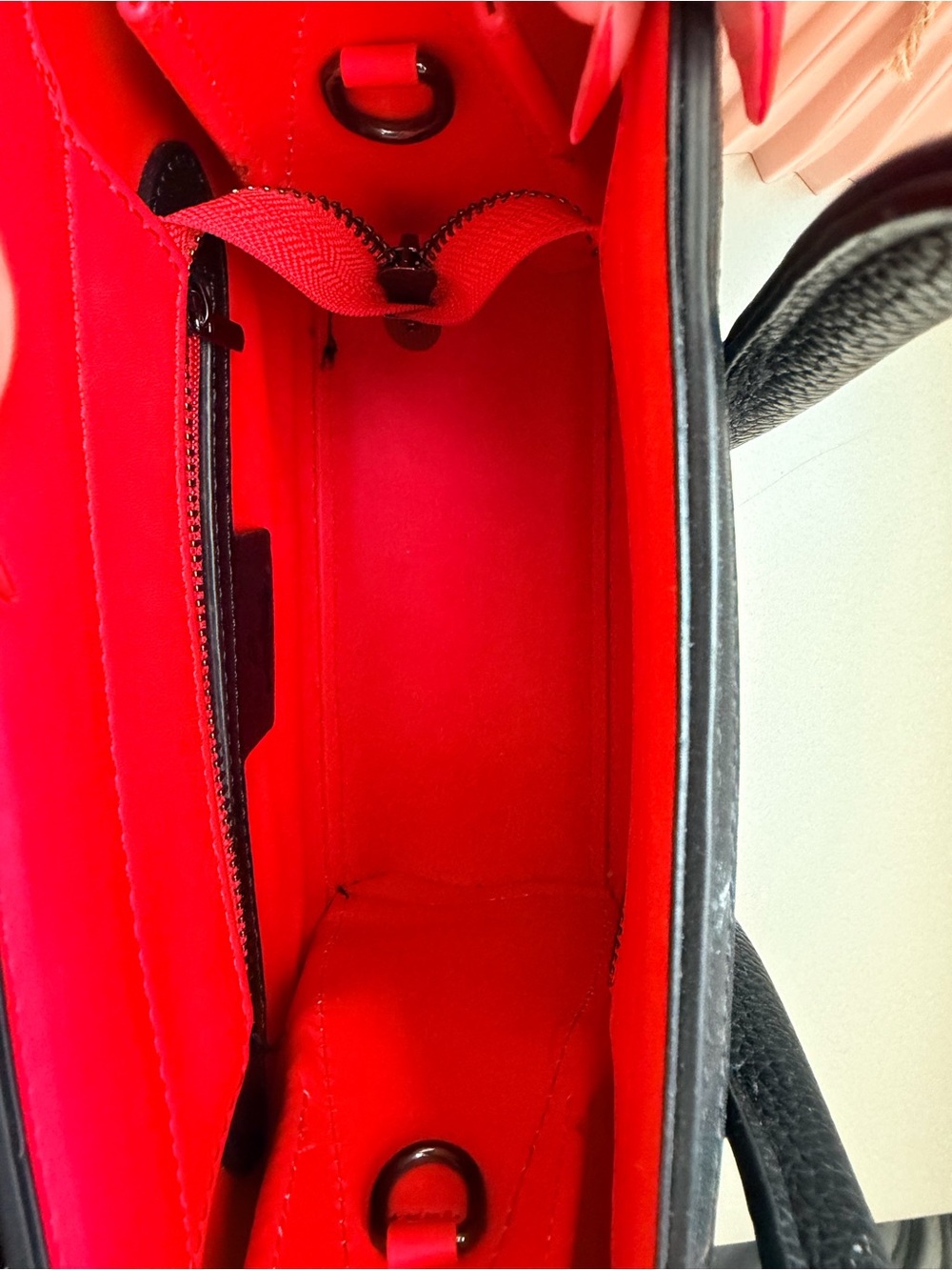 New Black Studded Leather Mini Paloma Tote with Removable Strap - Picture 7 of 12